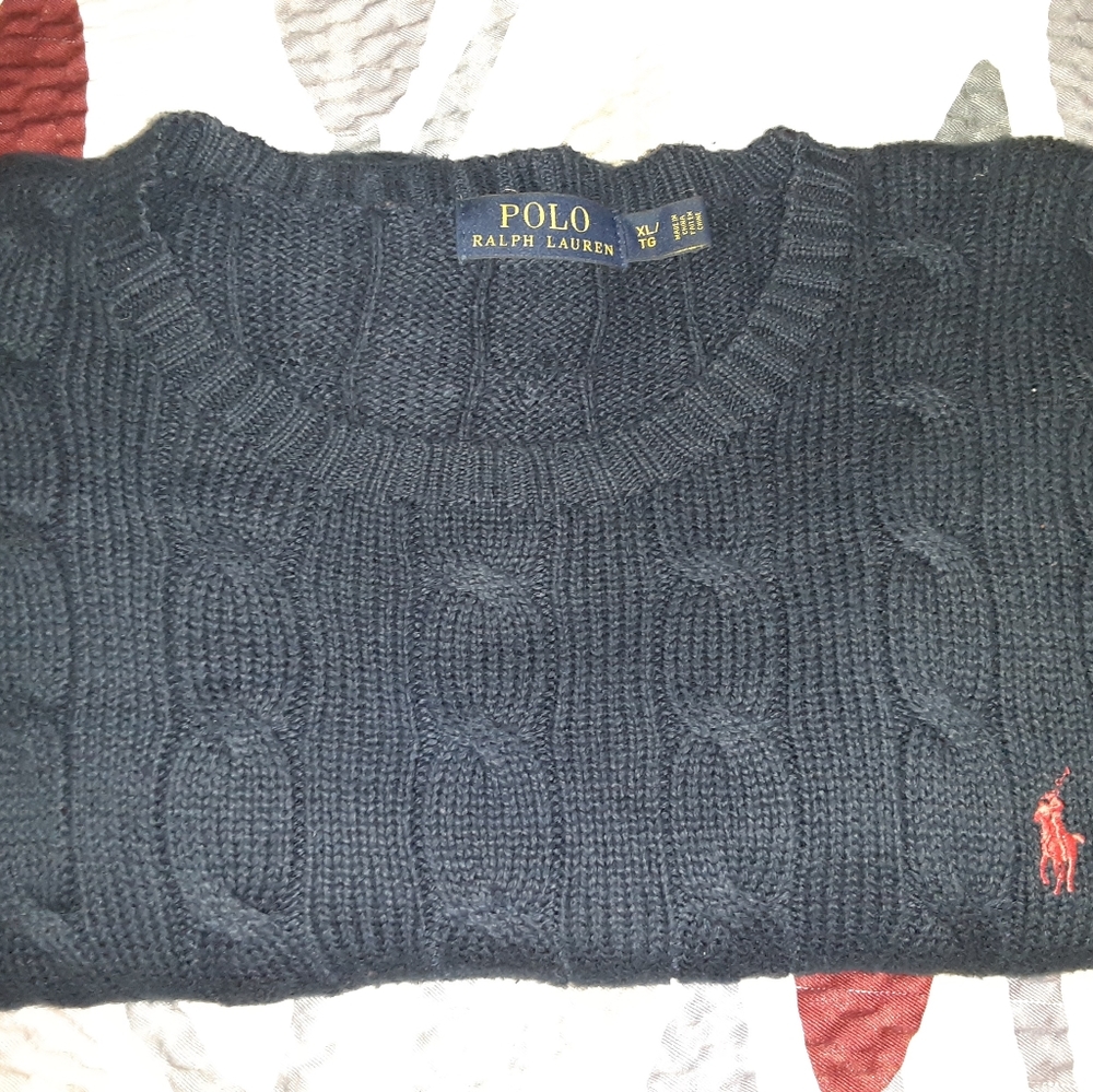 Polo Ralph Lauren (Navy Blue Sweater)XL
